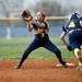 Chelsea senior Katlyn Brosnan catches a ball and makes an out at second in the game against Saline on Monday, April 29. Daniel Brenner I AnnArbor.com